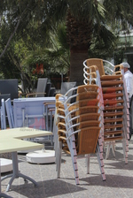 Комфортни алуминиеви столове за открито заведение